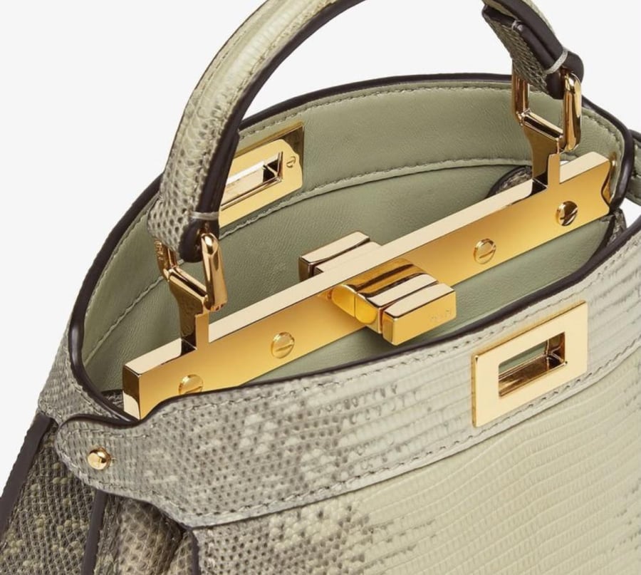 Fendi Lizard Peekaboo Petite