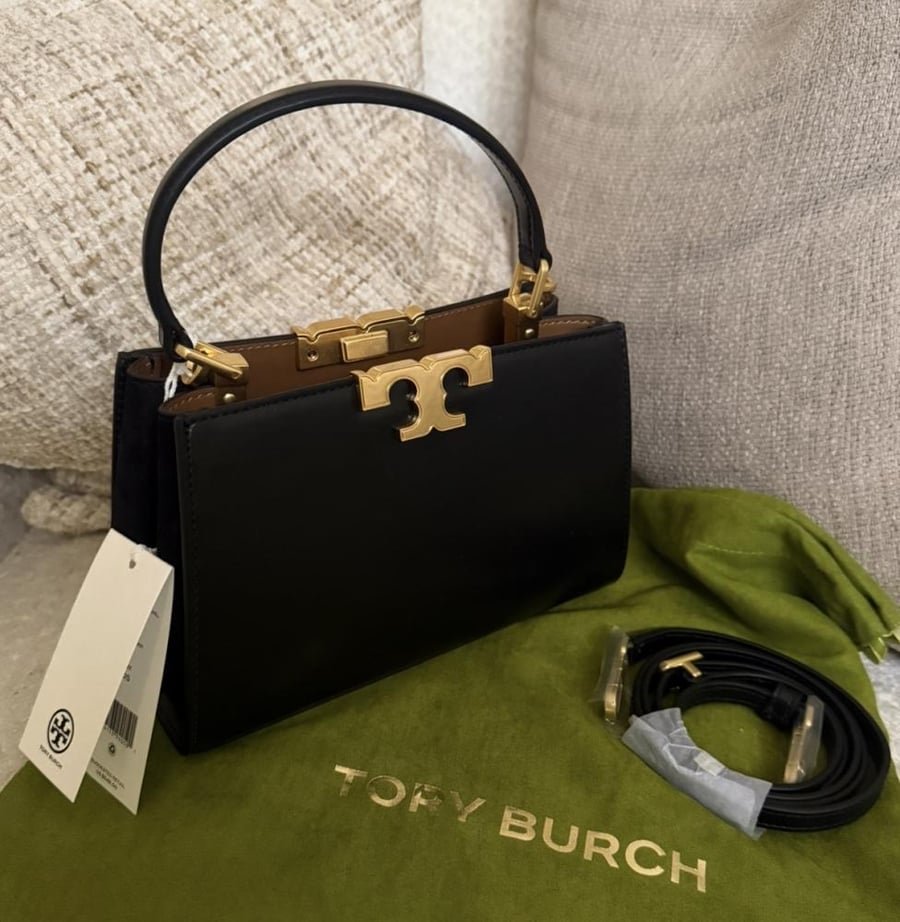 TORY BURCH ELEANOR PEBBLED LEATHER BAG MINI