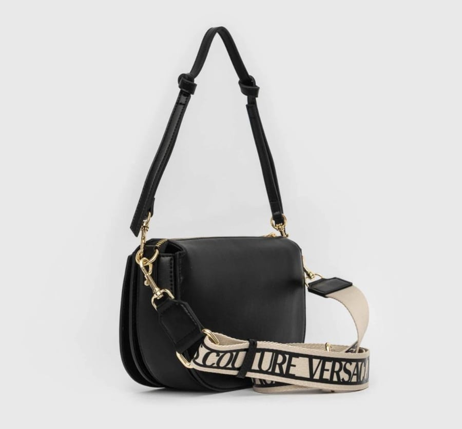 Versace Jeans Couture V Emblem Half Moon Medium Size Bag