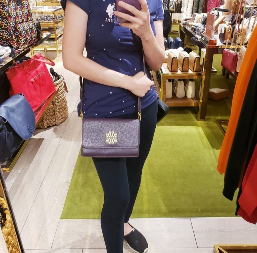 Tory burch Britten combo new plum