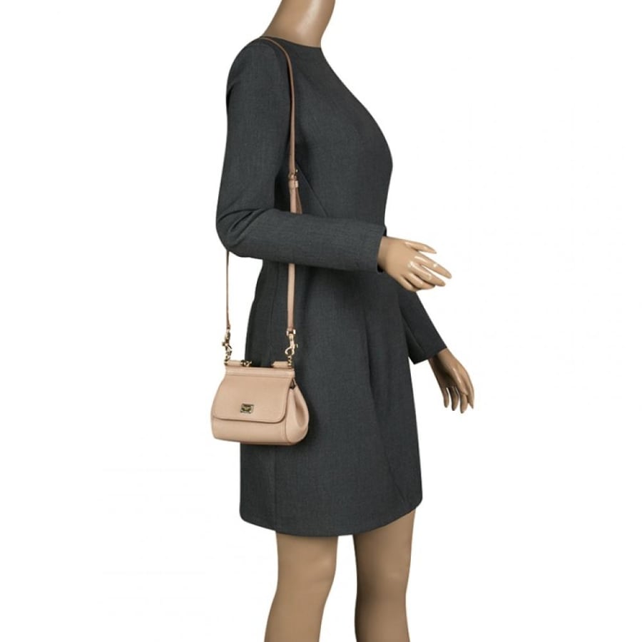 DOLCE&GABBANA Sicily Mini leather crossbody bag