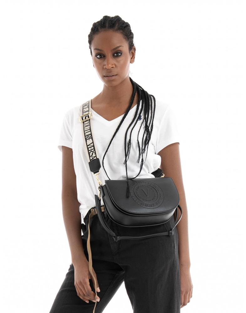 Versace Jeans Couture V Emblem Half Moon Medium Size Bag