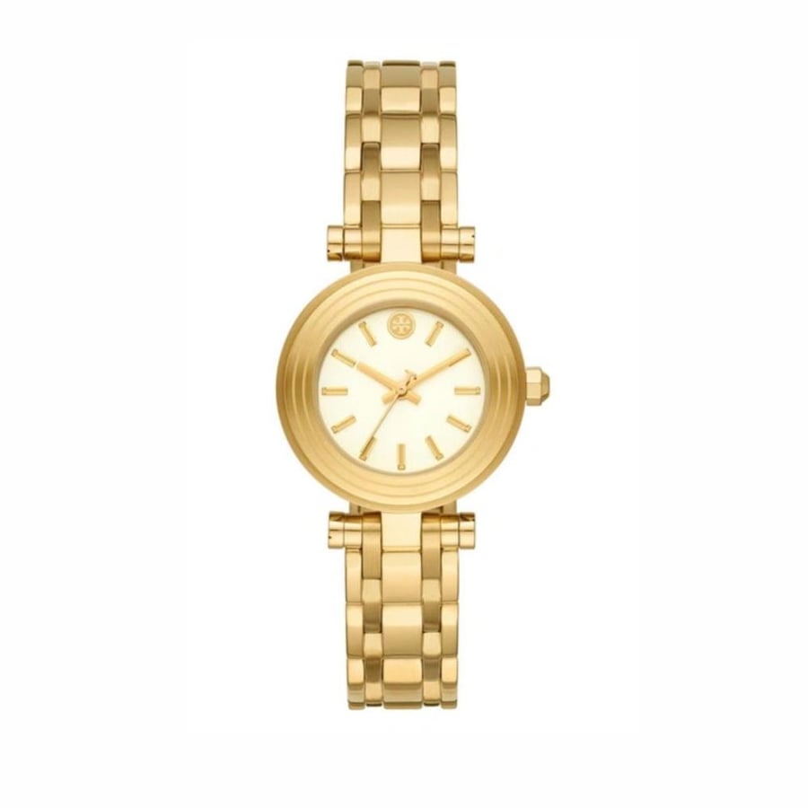 TORY BURCH Classic-t Bracelet Watch, 30mm In Gold