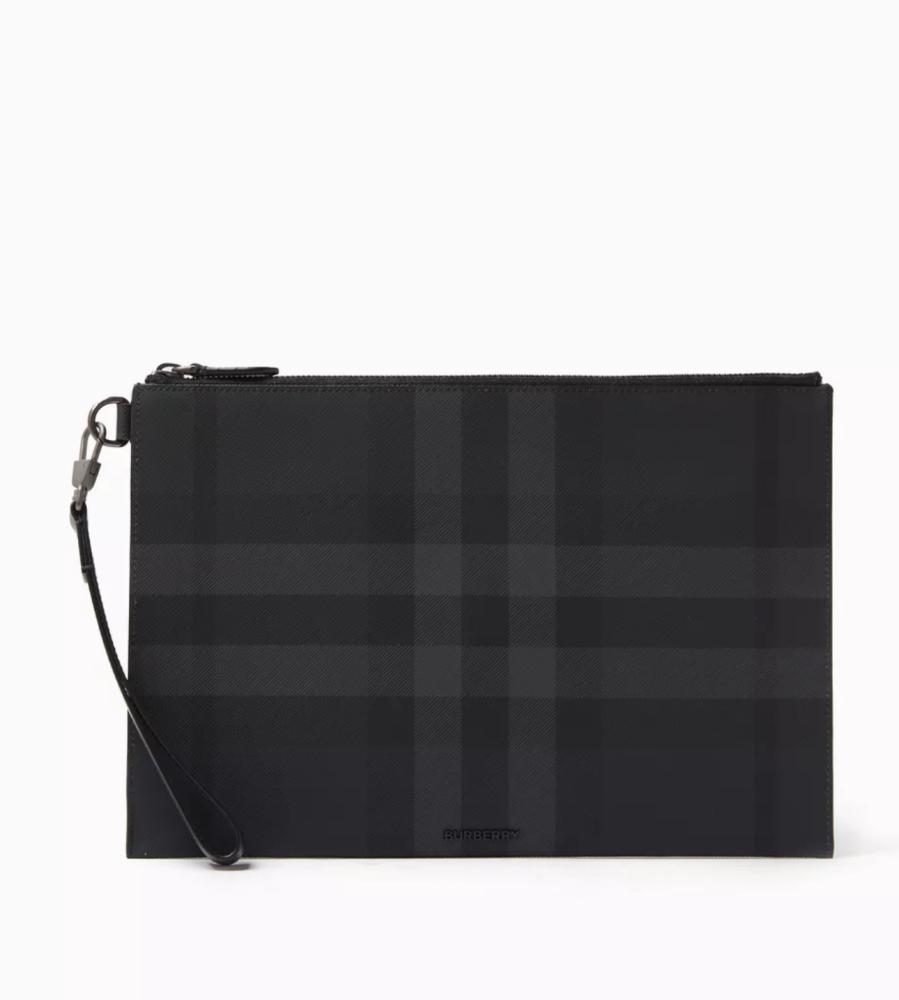 Burberry Large Zip Pouch in Cotton