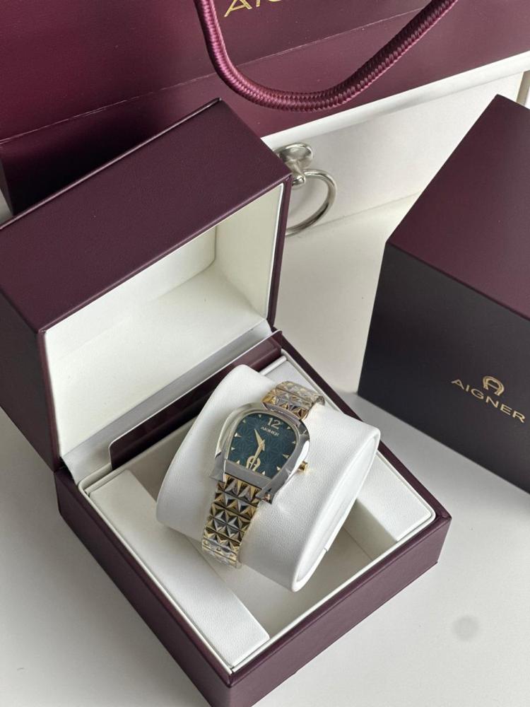 Aigner ELBA ladies green dial watch