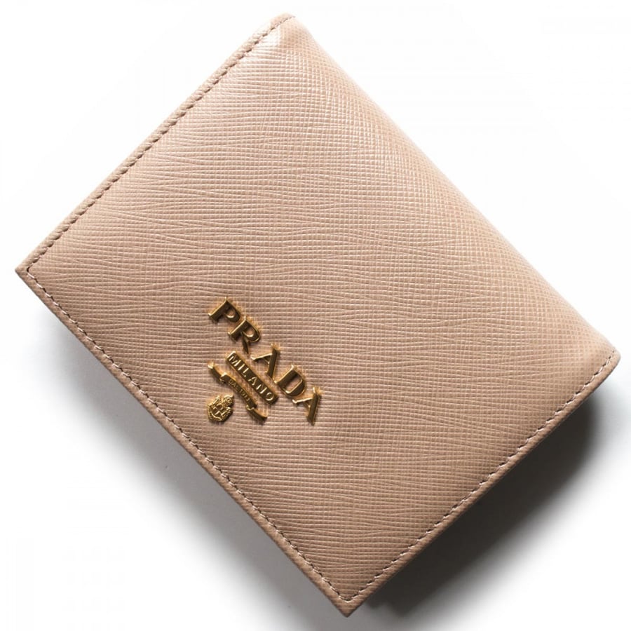 Prada Fold wallet in Nude Color