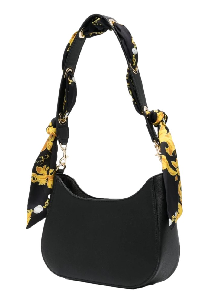 Versace Jeans black thelma shoulder bag with logo plaque