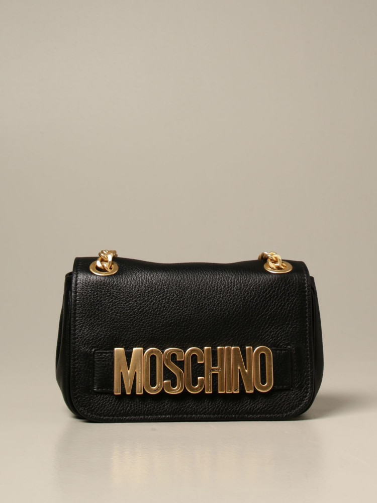 MOSCHINO SHOULDER BAG WITH LETTERING LOGO