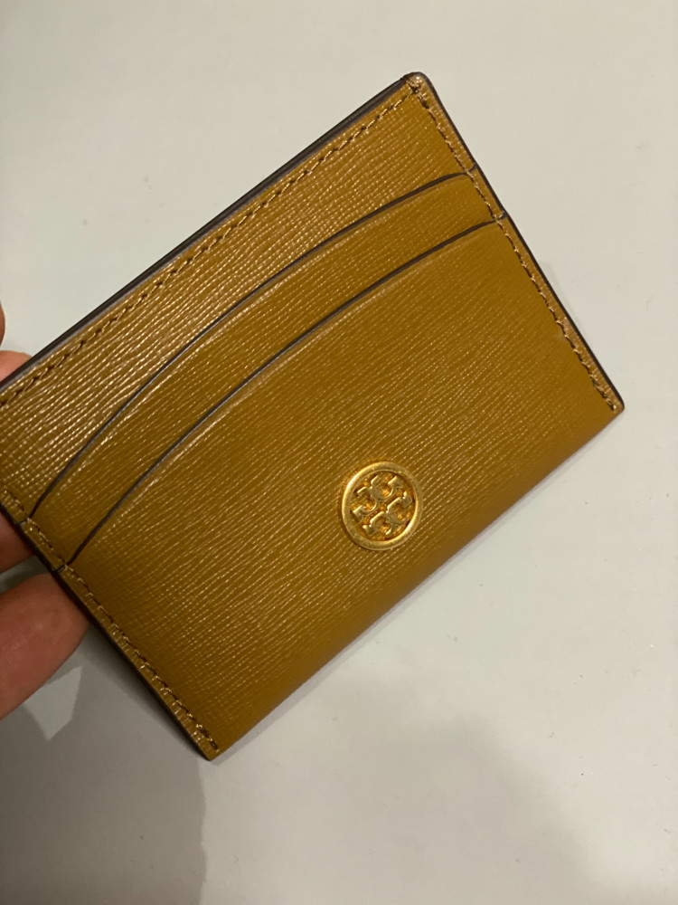 Tory Burch Card Holder Brown Color