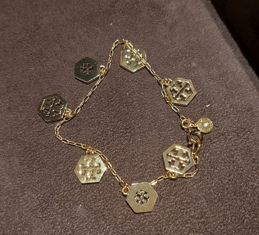 Tory burch bracelet gold