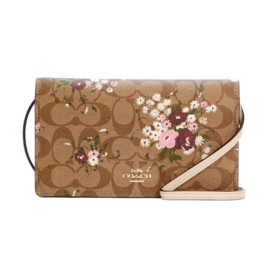 COACH C0035 ANNA Clutch Foldover Signature