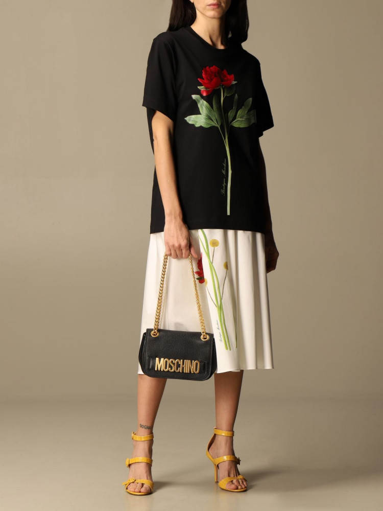 MOSCHINO SHOULDER BAG WITH LETTERING LOGO