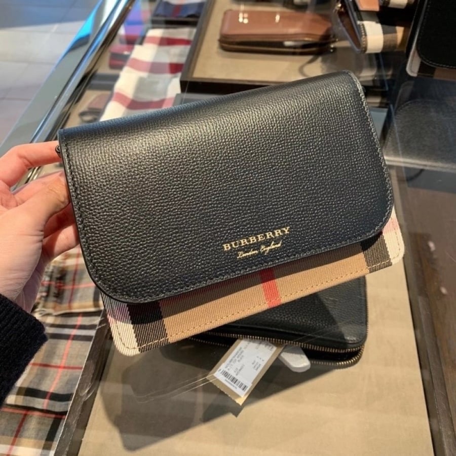 Burberry Check House Wallet on Chain Bag