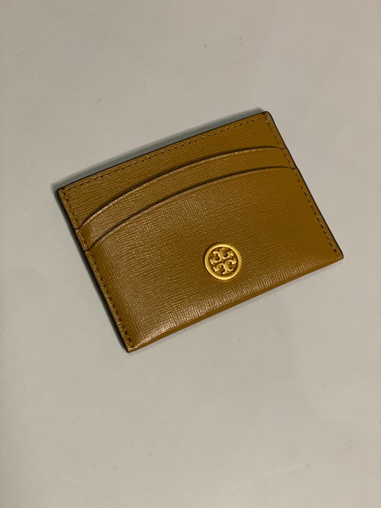 Tory Burch Card Holder Brown Color