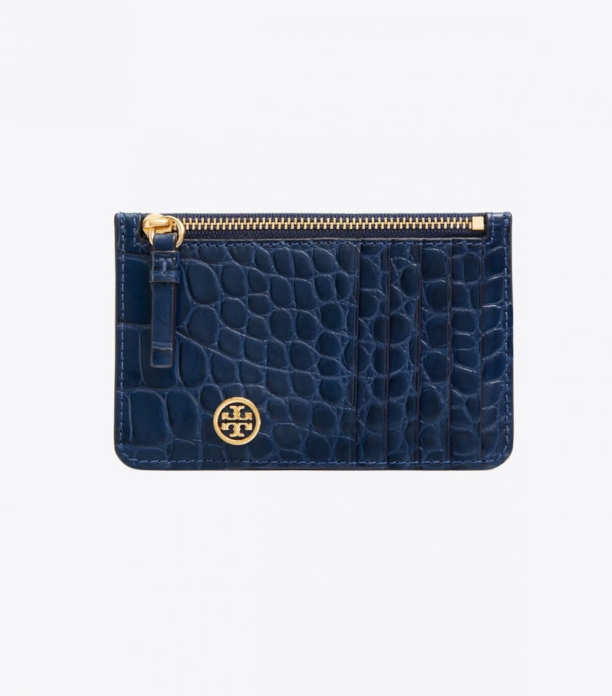 TORY BURCH TOP-ZIP CARD CASE