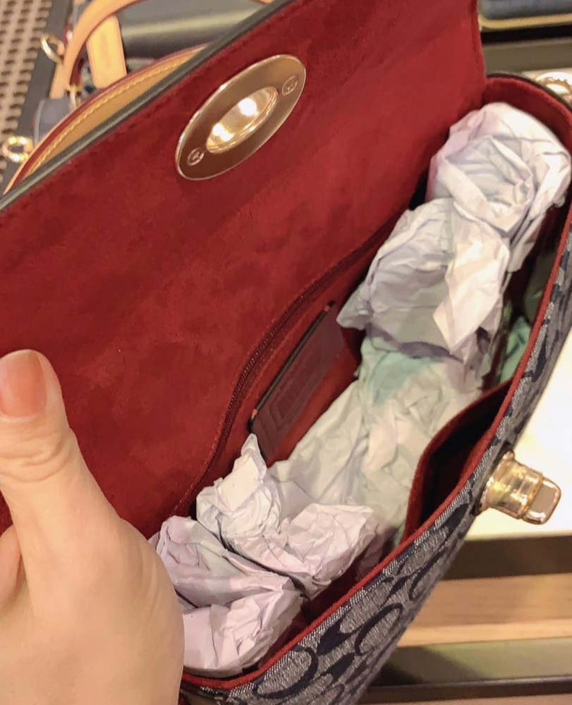 Coach marlie top handle satchel