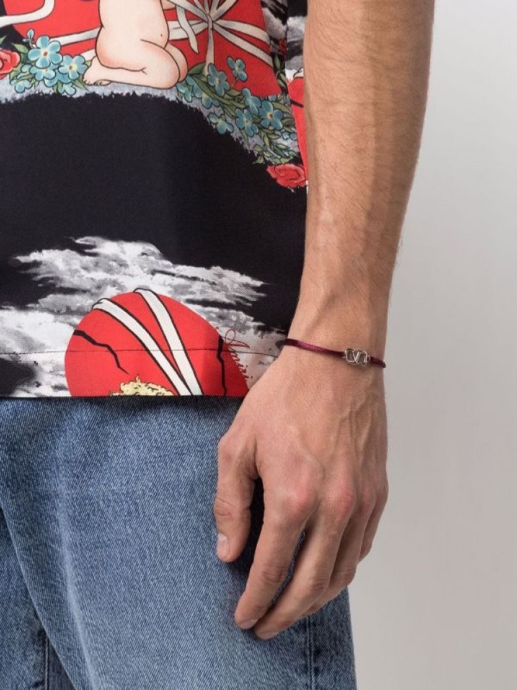 Valentino Garavani VLOGO Bracelet in Cotton