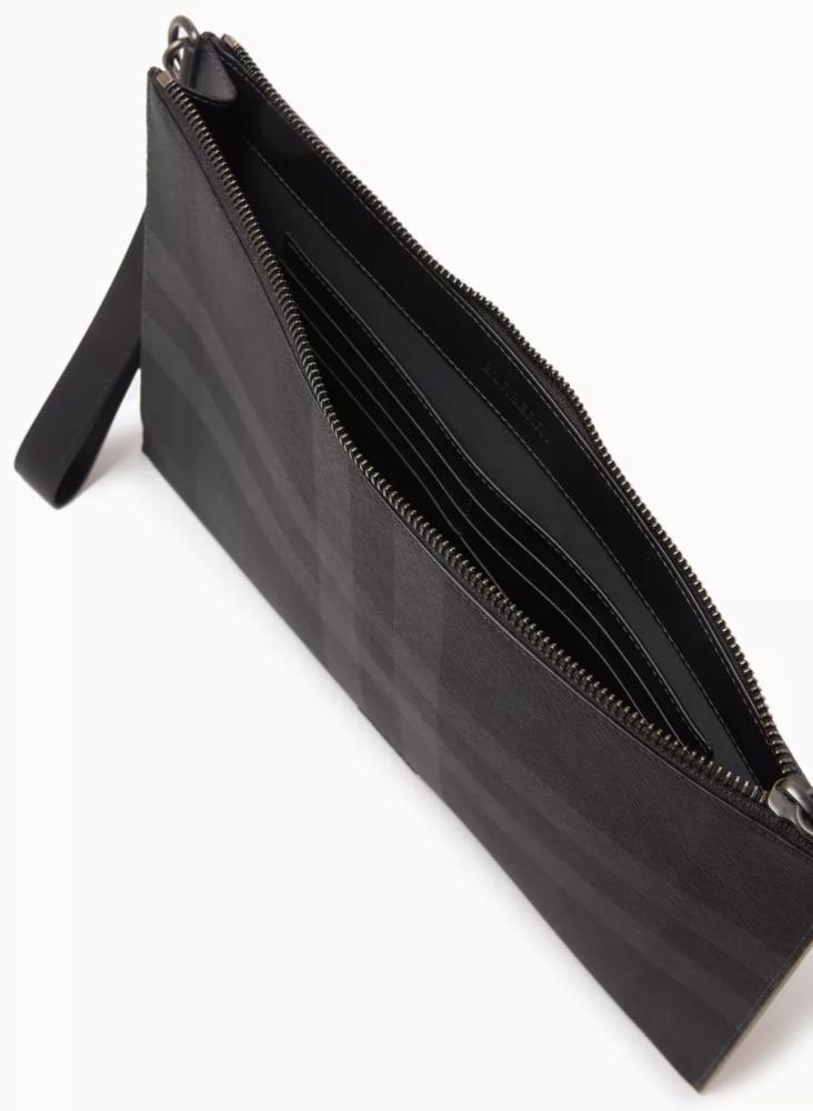 Burberry Large Zip Pouch in Cotton