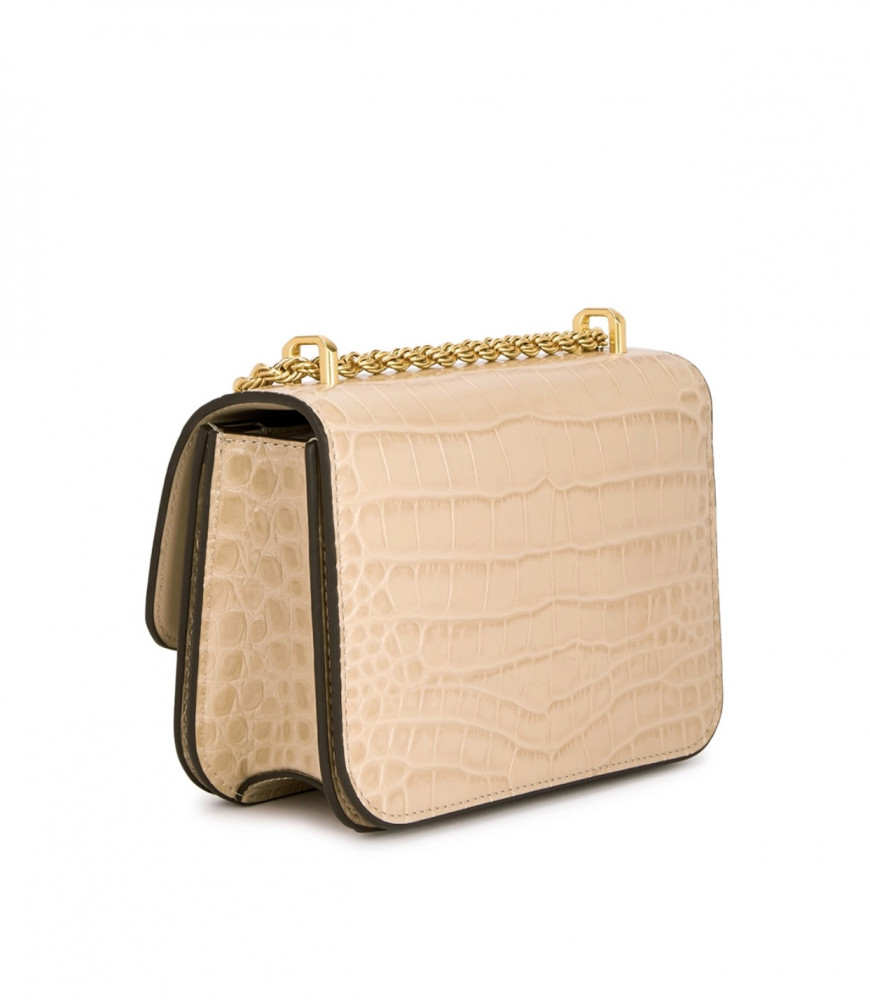 Tory Burch Eleanor small crocodile-effect leather shoulder bag