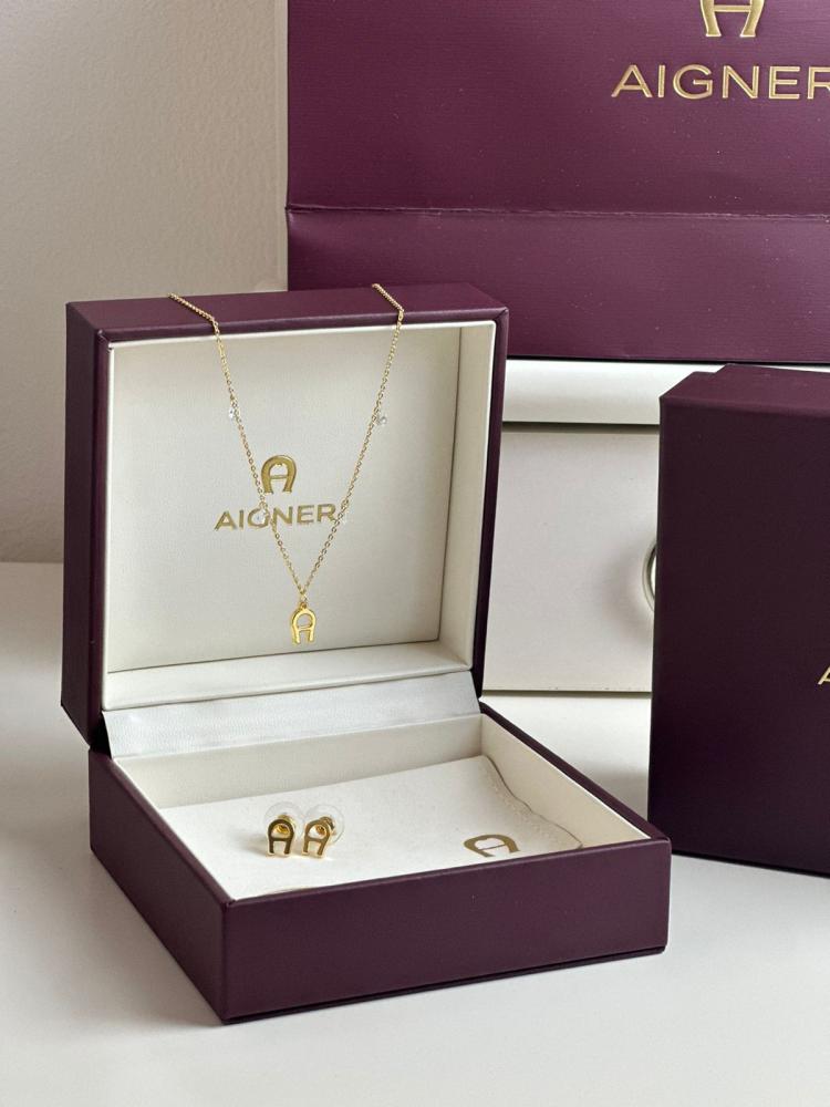 AIGNER necklace & earrings set
