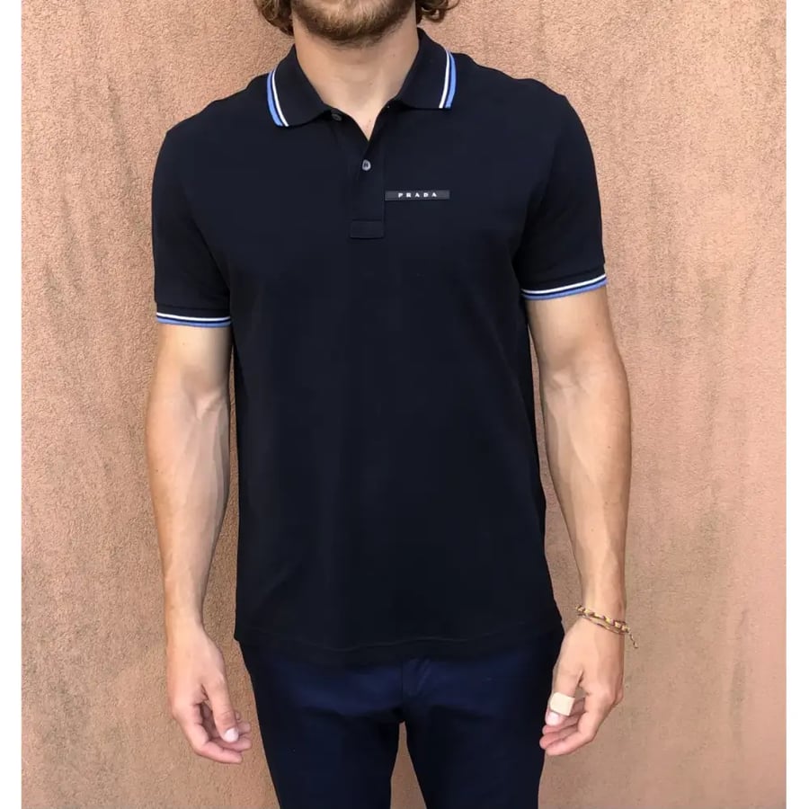 Prada Polo Shirt in Black Colour