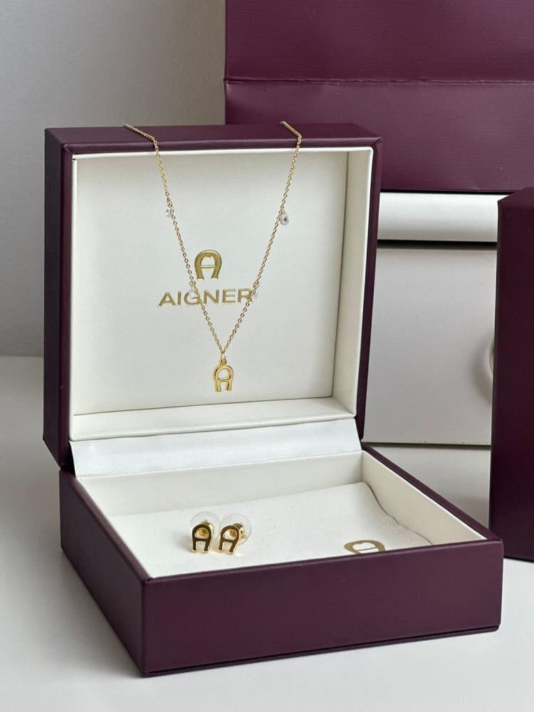AIGNER necklace & earrings set