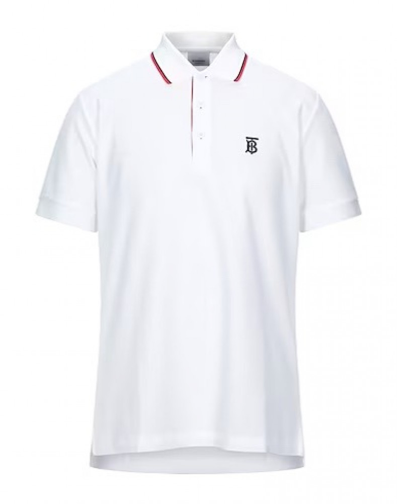 Burberry Polo Shirt For Men White Color