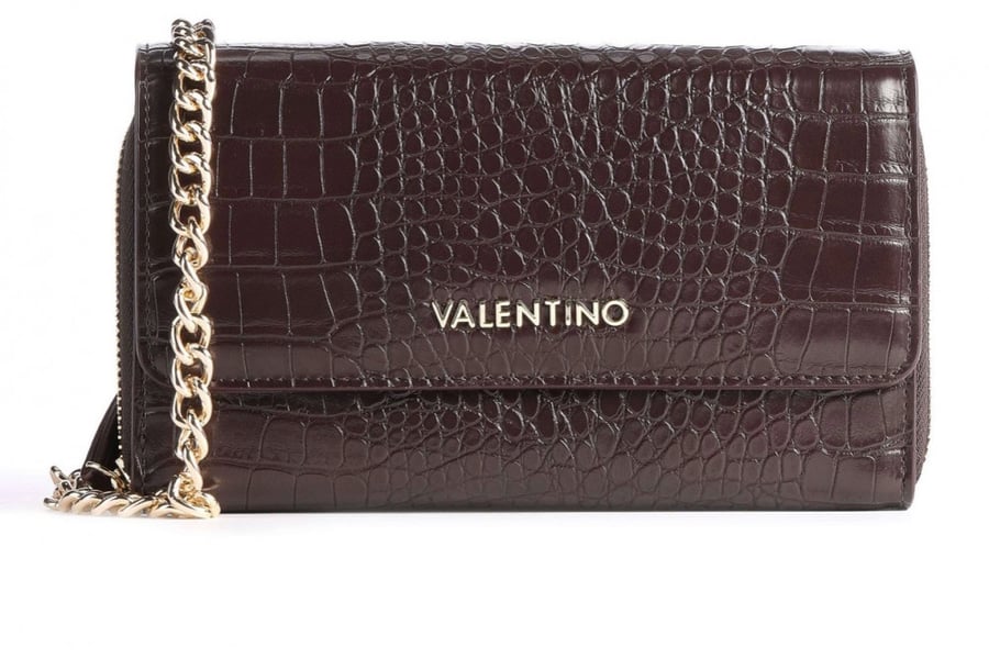 valentino bags grote crossbody bag dark brown