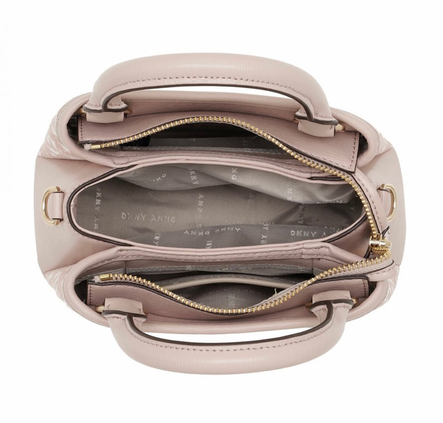 DKNY Paige Small Satch Logo Cashmere