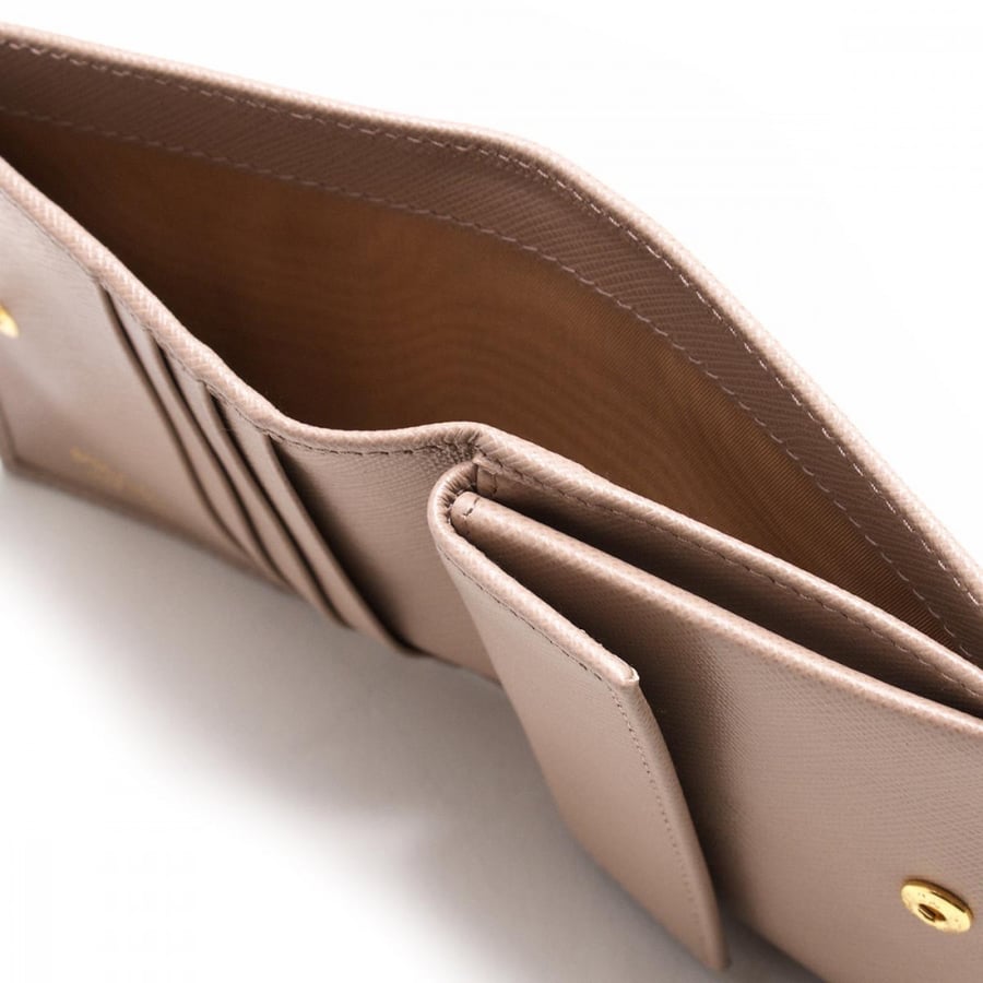 Prada Fold wallet in Nude Color
