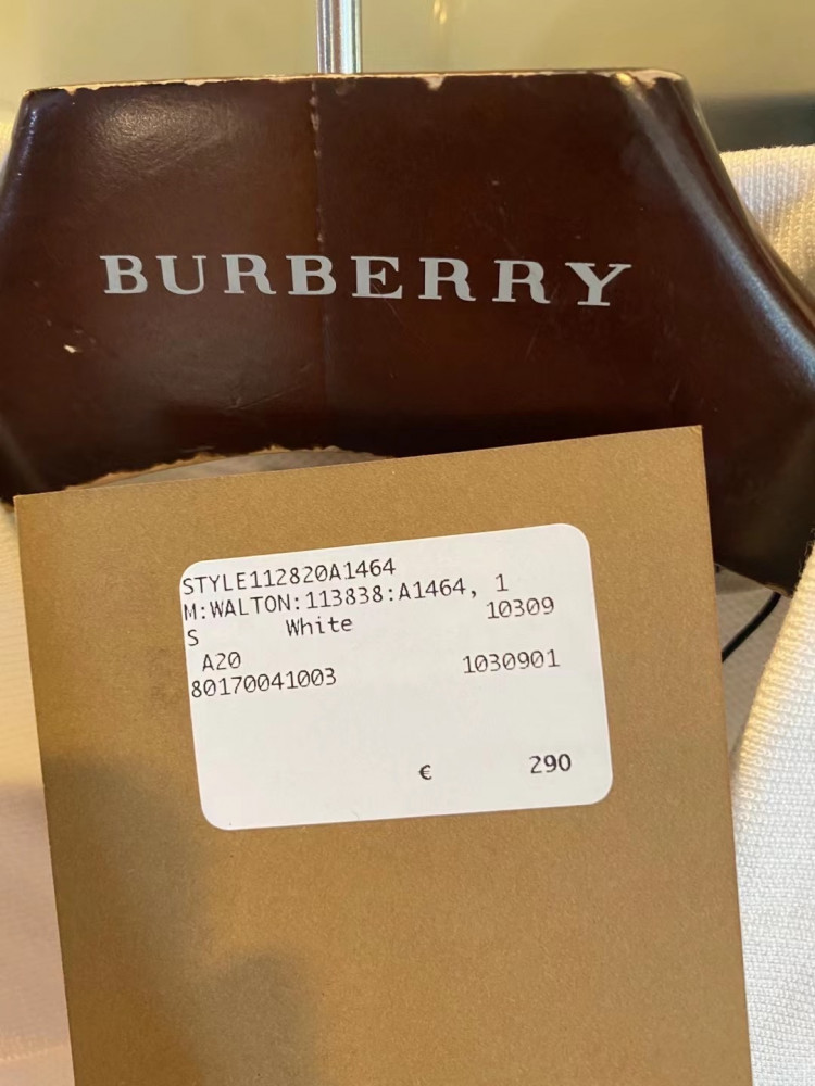 Burberry Polo Shirt For Men White Color