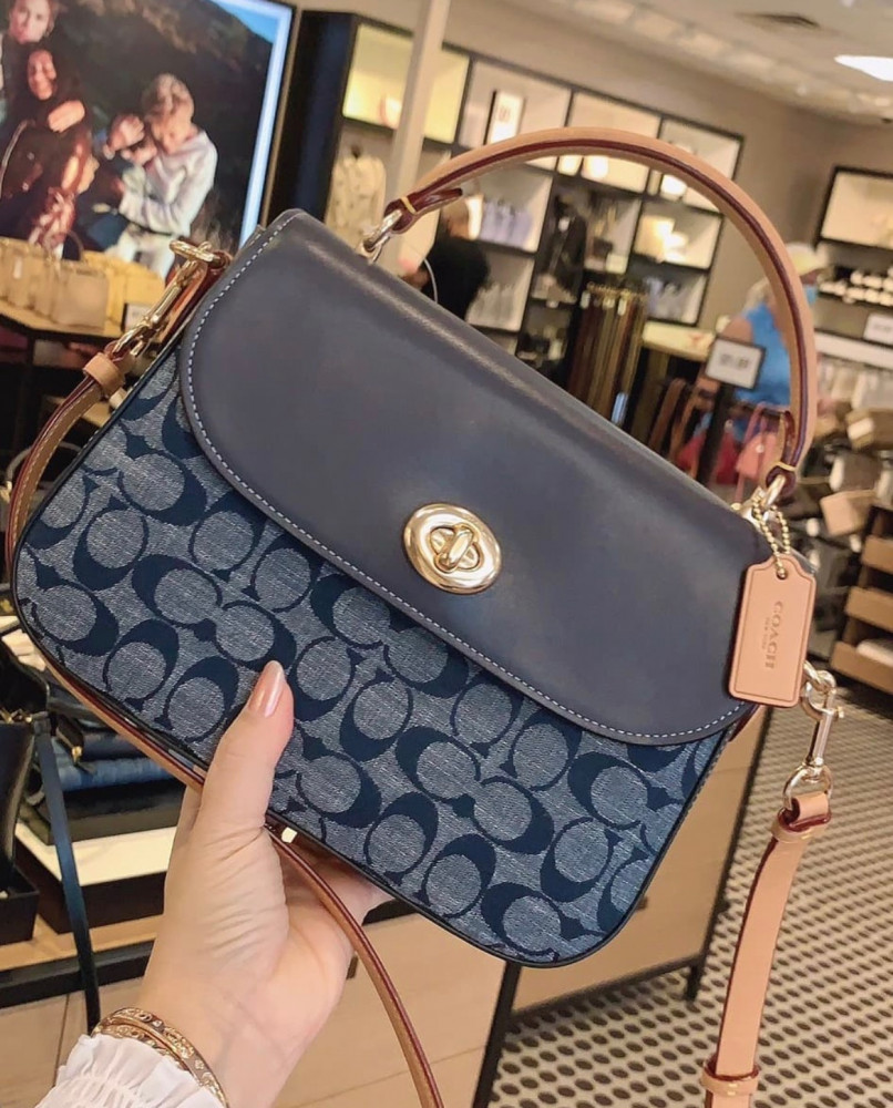 Coach marlie top handle satchel