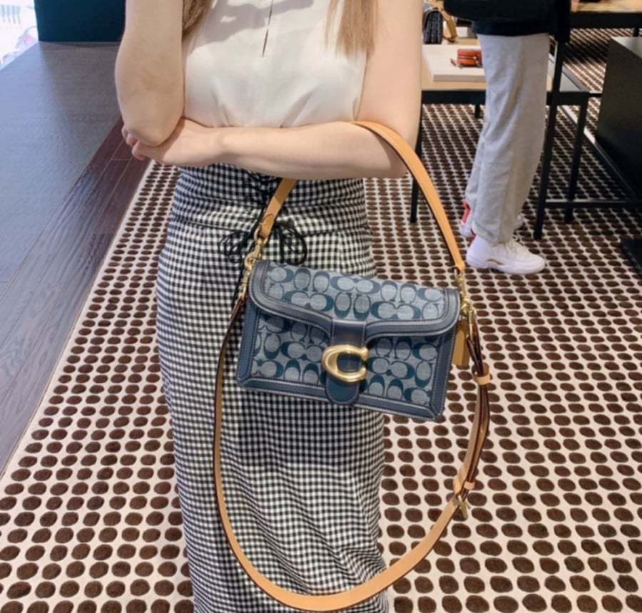 Coach Tabby Bag in dark Blue Color
