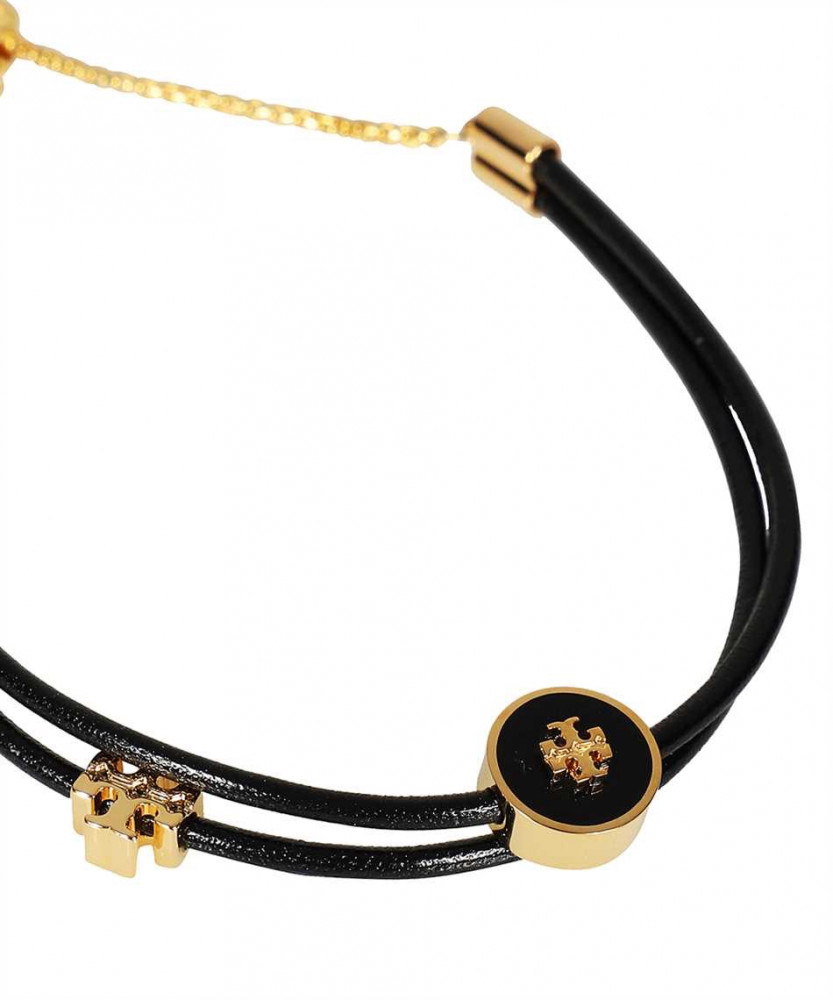Tory Burch Logo Bracelet Black Color