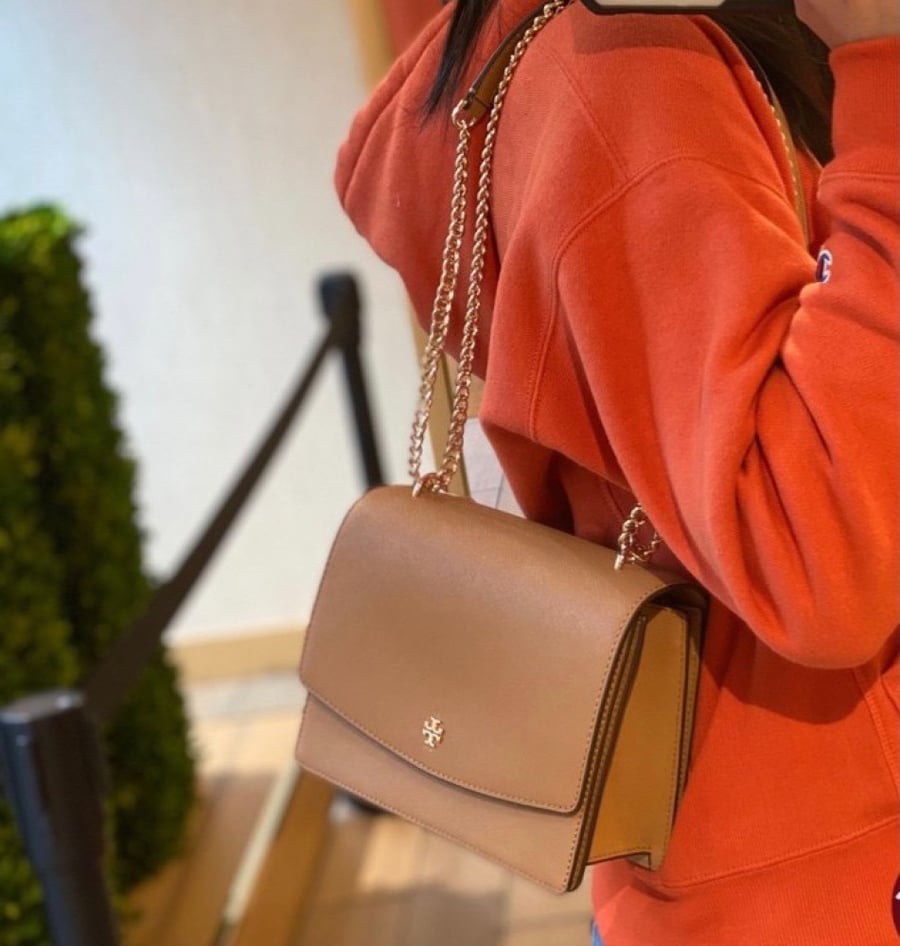 Tory Burch New Emerson Saffiano Leather Bag
