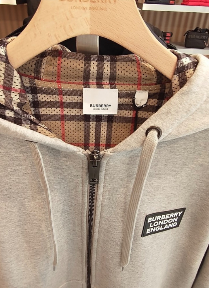 Burberry hoodie grey