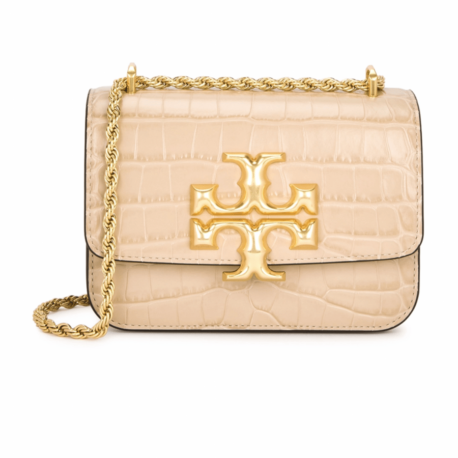 Tory Burch Eleanor small crocodile-effect leather shoulder bag