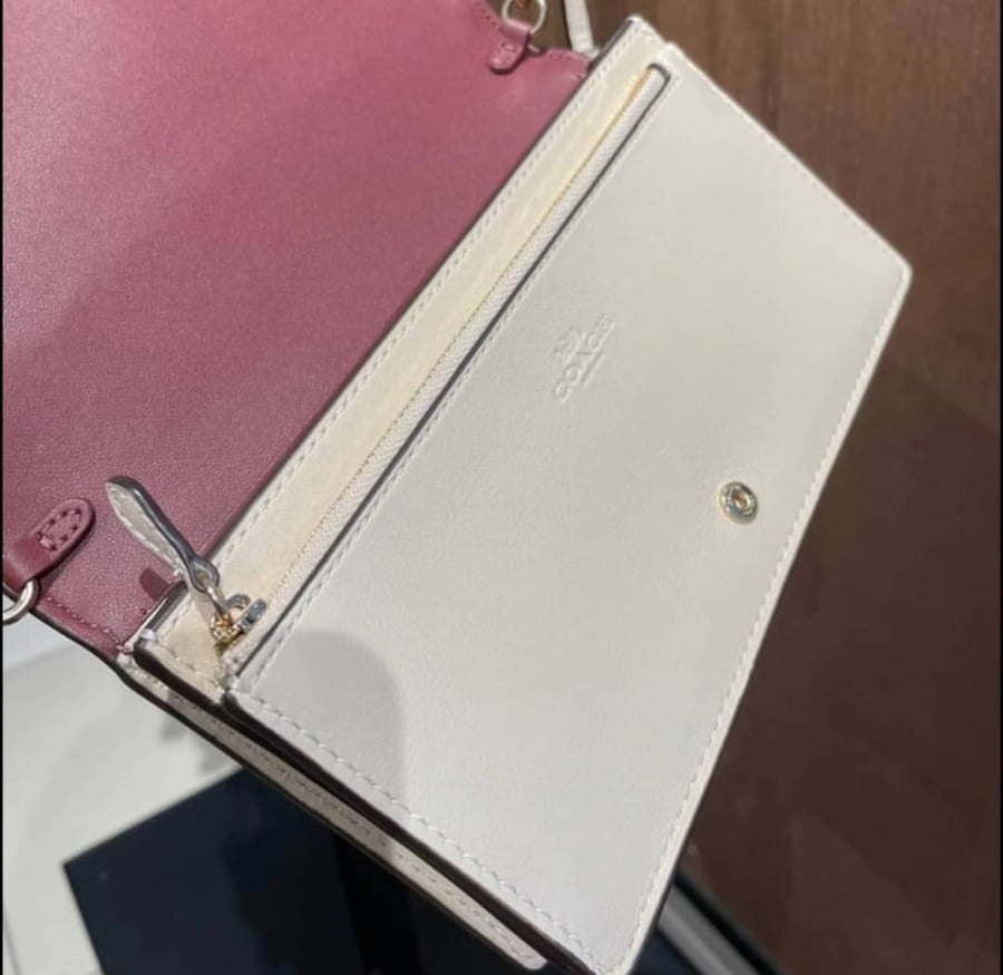 COACH C0035 ANNA Clutch Foldover Signature