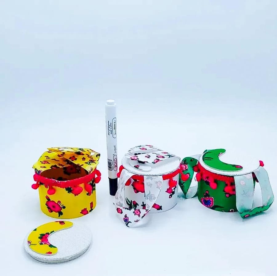 درزن (12 قطعة) علب شعبية