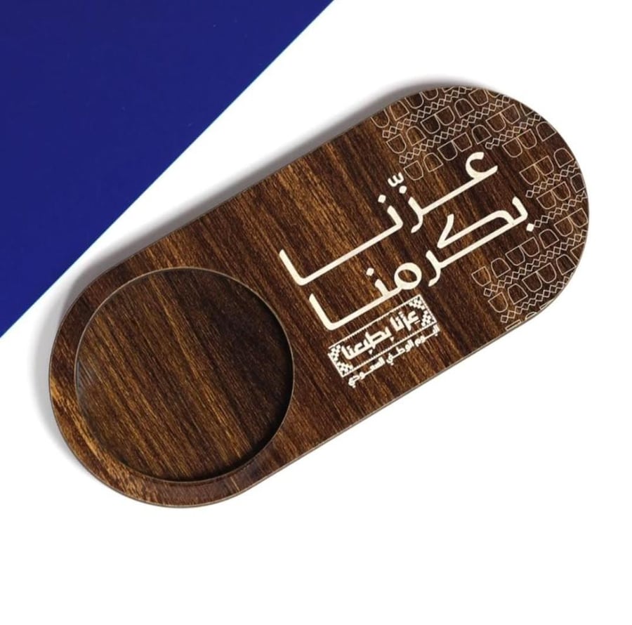 درزن(12قطعة) كوستر خشبى - عزنا بكرمنا