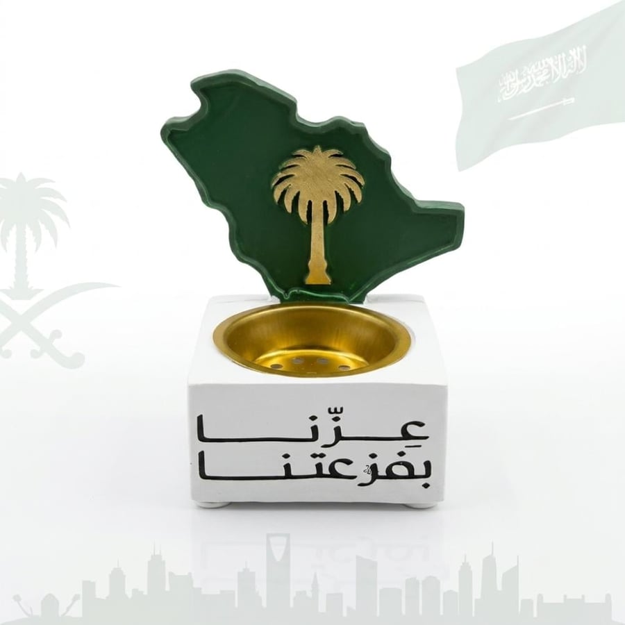 درزن (12 قطعة) مباخر ثيم اليوم الوطني السعودي- عزنا بطبعنا 96
