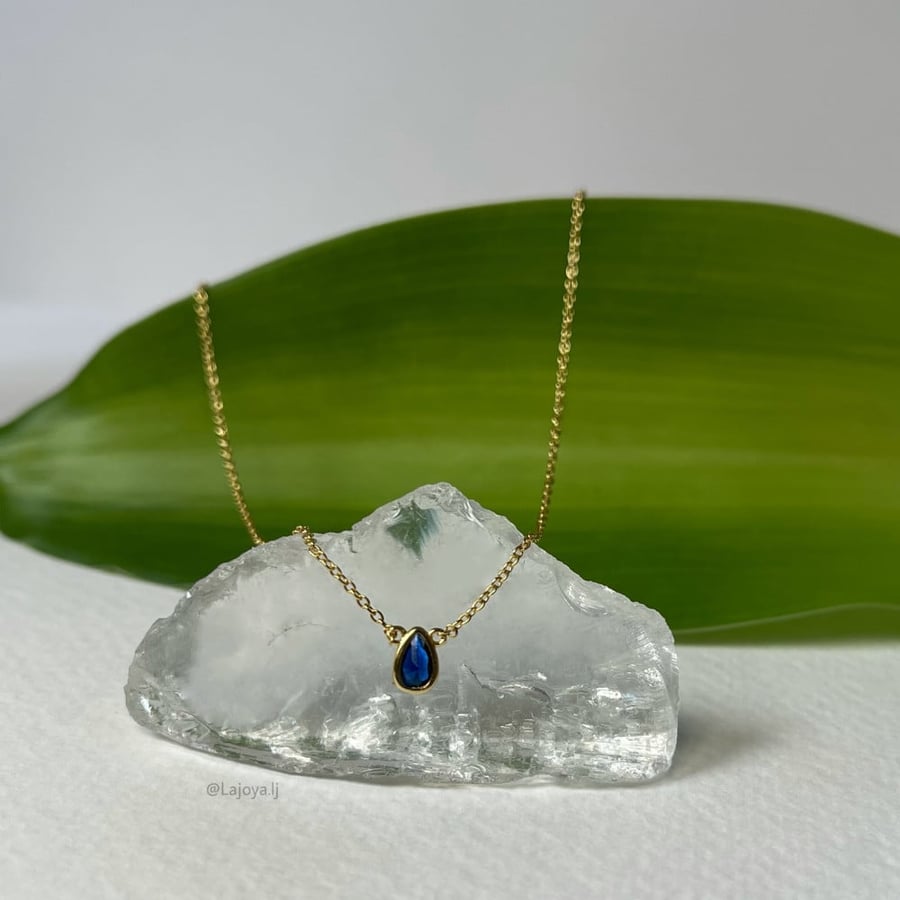 Blue TEAR necklace