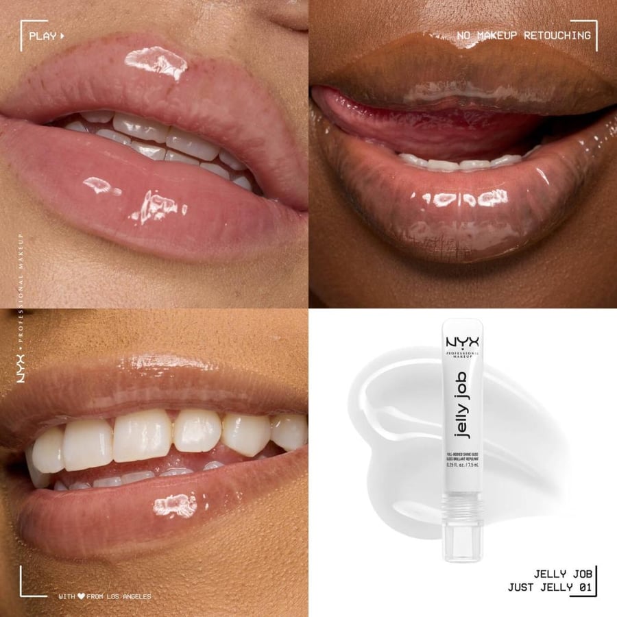 نيكس ملمع شفاه ليب جلوس جيلي جوب -01 Just Jelly Clear