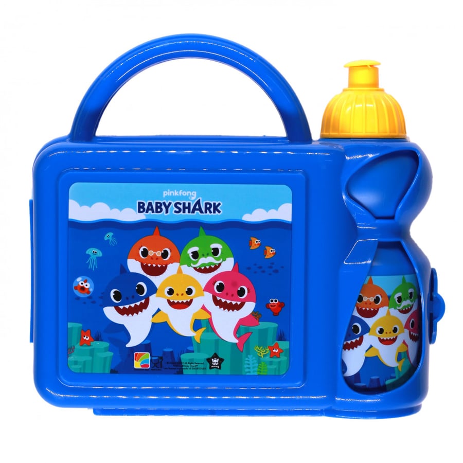 بيبي شارك- طقم علبة غداء و زمزمية - Baby Shark Lunch Box Set