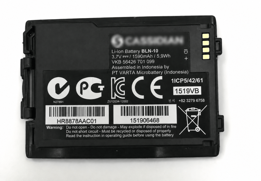 بطارية ليثيوم أيون متوافقة مع أجهزة Cassidian TH1n TETRA – BLN-11 – 1590mAh