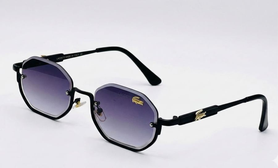 لاكوست إيدج "بلاك أونيكس" (Lacoste Edge - Black Onyx) – عدسات هندسية متدرجة