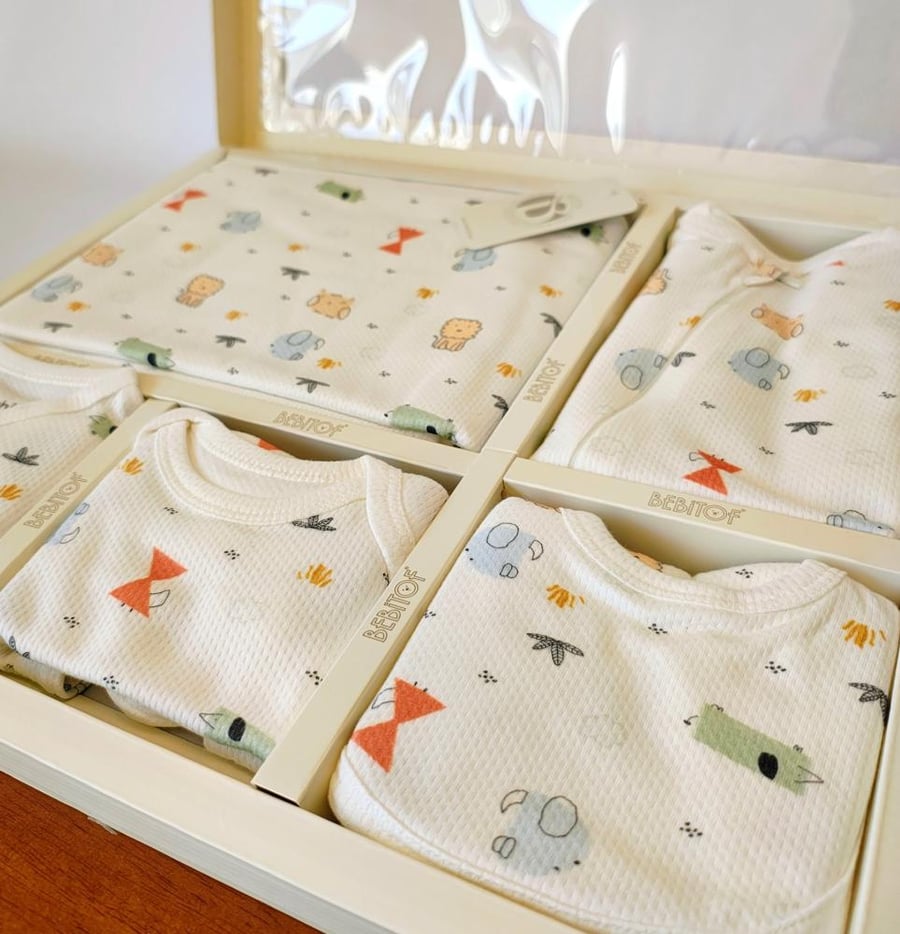Baby gift set - colorful animals