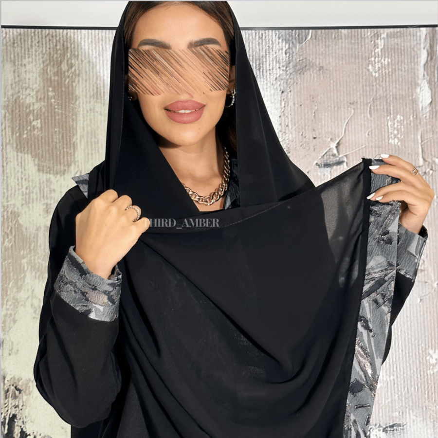 عباية كتان بقصة رسمية - ثلثك عنبر
