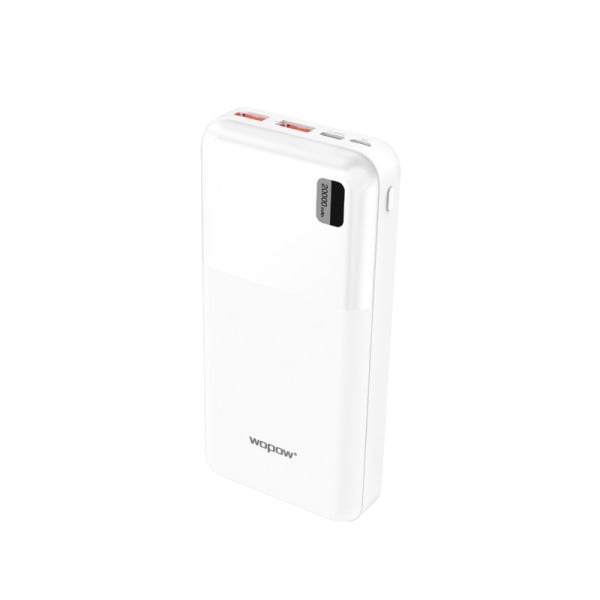 بطارية 20 الف شحن سريع منفذين PD+USB من mopow