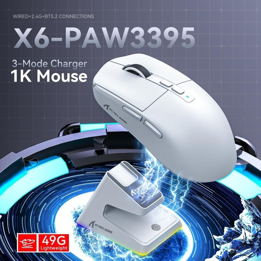 ماوس attack shark x6